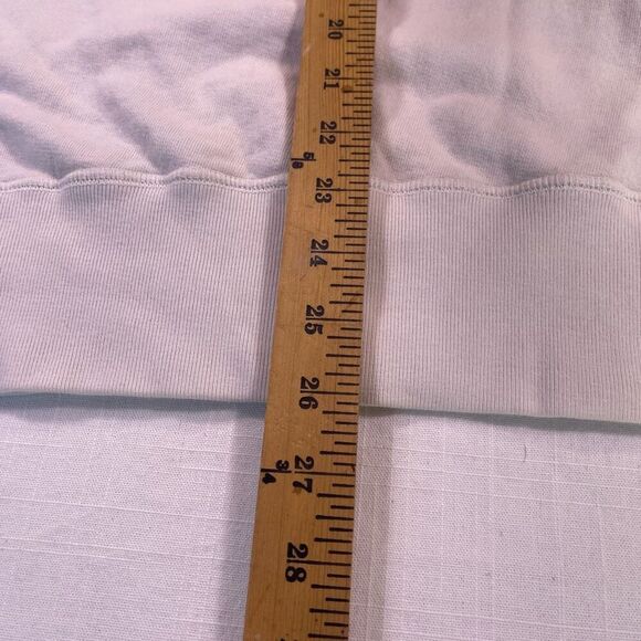 Hiro Clark White Long Sleeve Santa Ynez Crewneck Pullover Sweatshirt Size Small - Picture 10 of 11